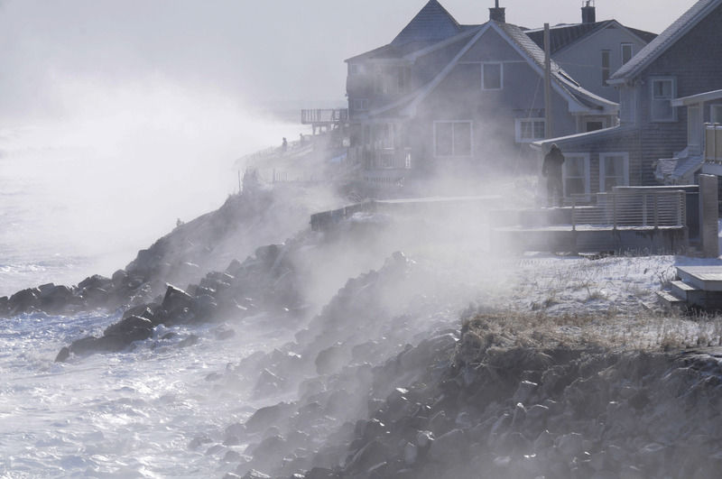 On Plum Island, waves pound rock barrier Local News