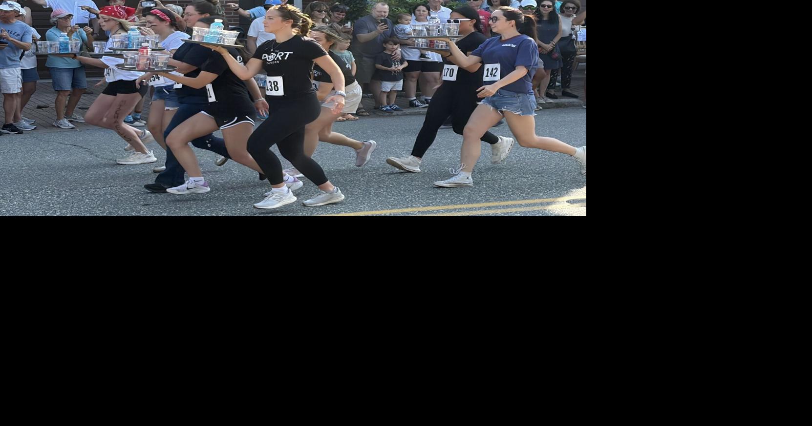And they're off!: Waitresses, waiters compete in annual Yankee Homecoming race