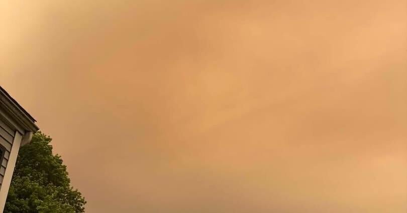 Northern wildfires create colorful, smoky skies in Merrimack Valley