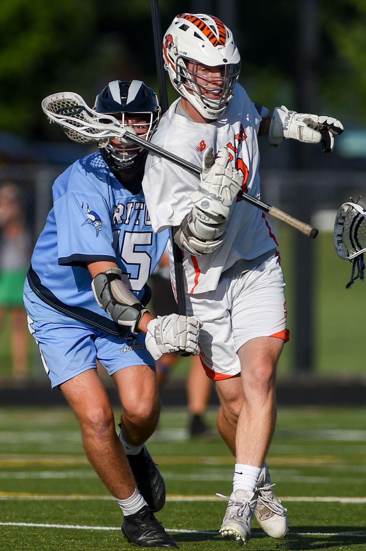 Triton at Ipswich boys varsity lacrosse game