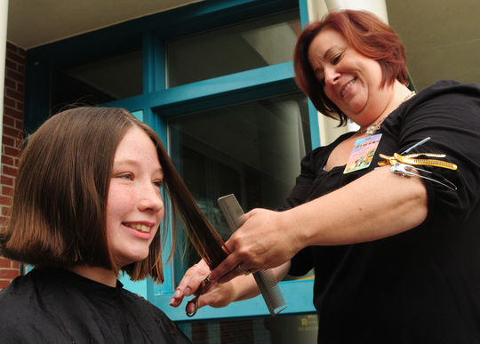 Essex boy, 9, has first haircut and donates locks for children's