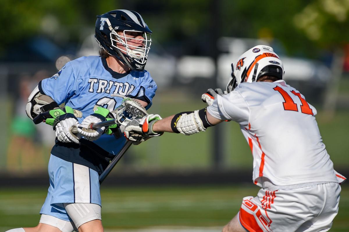 Triton at Ipswich boys varsity lacrosse game