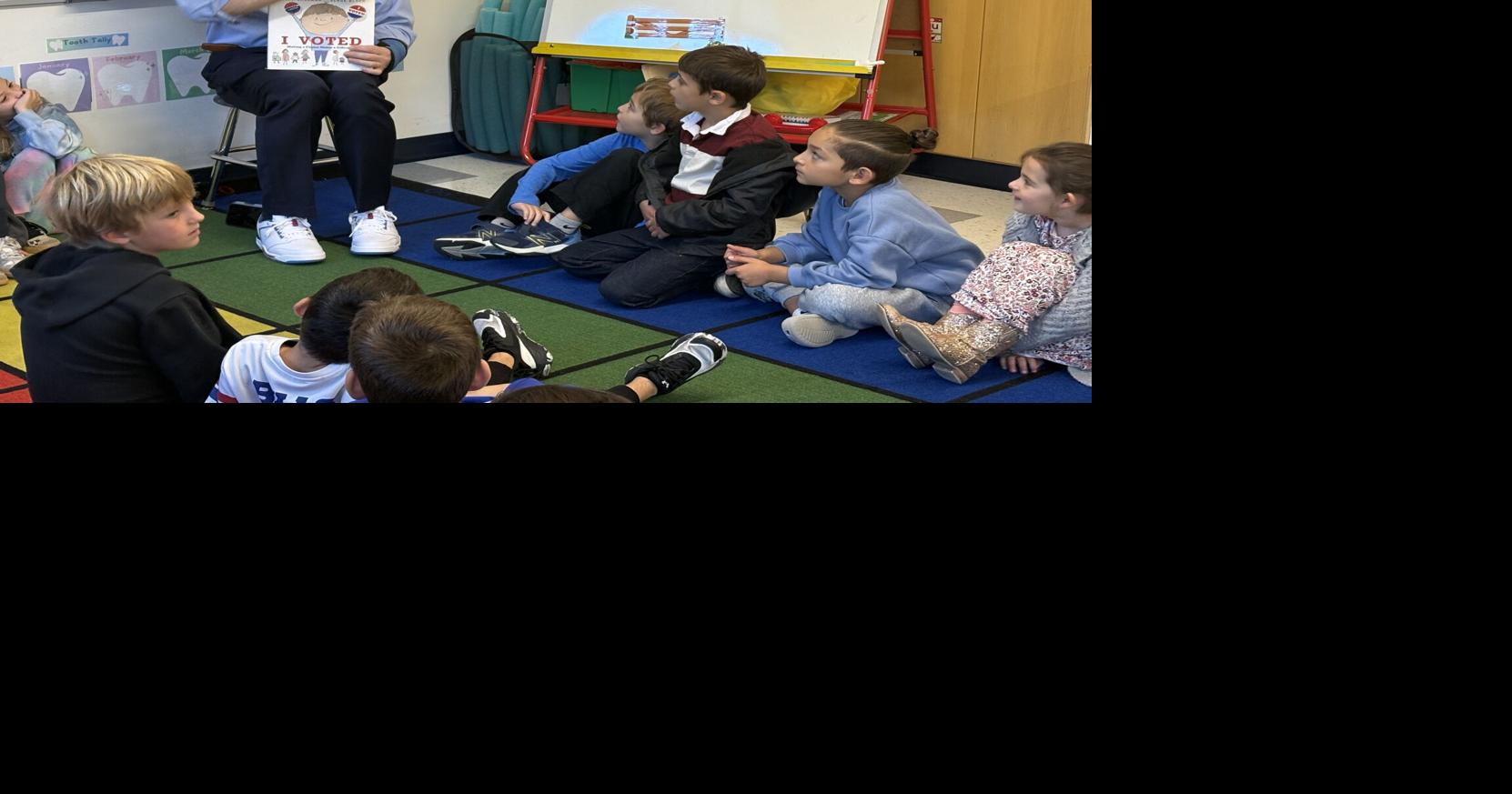 Mayor surprises first-grade class learning about elections