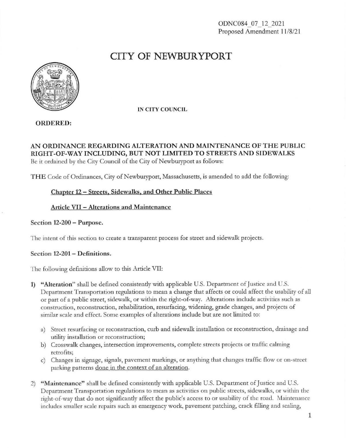 Ordinance 84 with mayor's veto | | newburyportnews.com