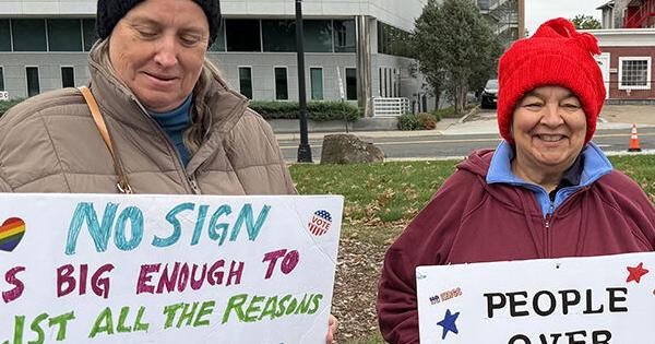 (VIDEOS) 'Tyrants do not care:' Hundreds turn out for No Kings - Vote Early rally