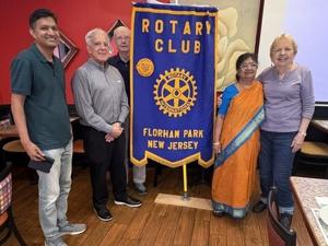 Chennai rotarian visits Florham Park Rotary news image