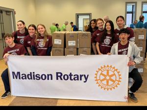 Madison High School Interact Club celebrates six years of food drive news image