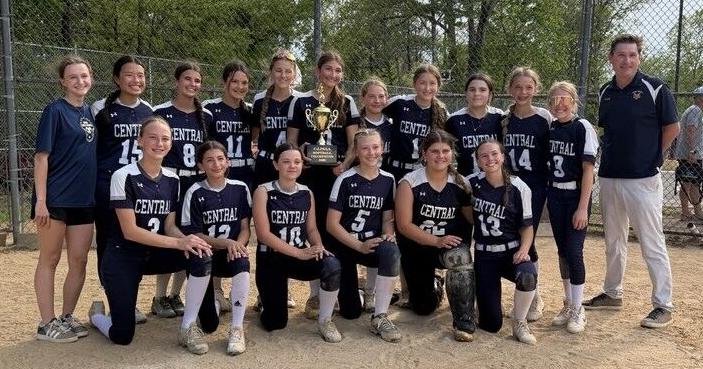 Central Middle School softball dominates league with five straight titles