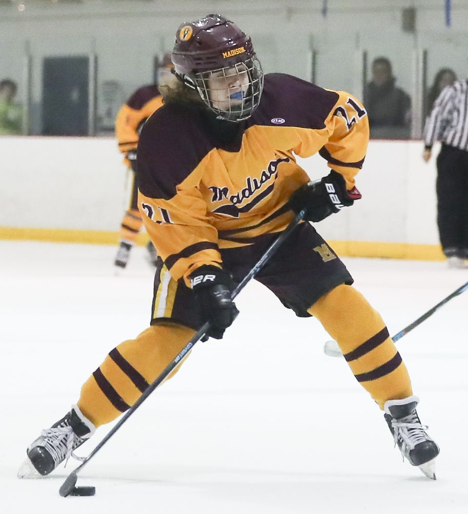 Madison ice hockey Dodgers win big over Governor Livingston Madison