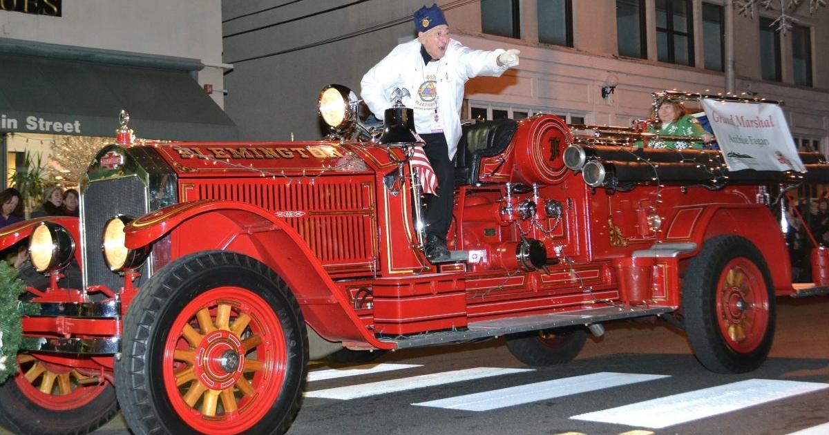 Marchers, spectators crowd Main Street Flemington for the Hunterdon