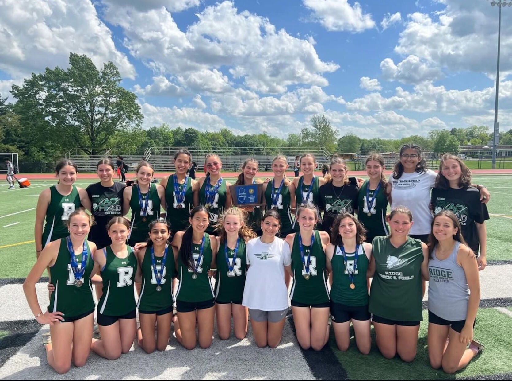 Ridge High girls win state sectional track title, boys place 2nd ...