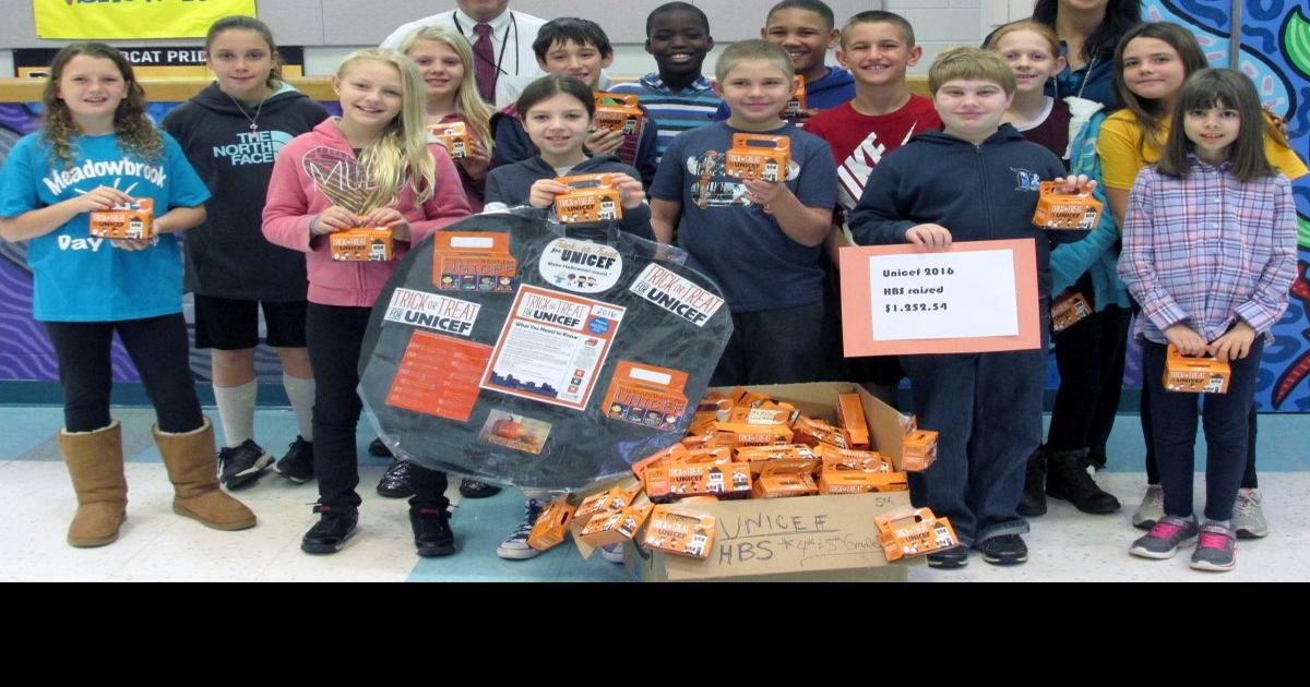 Holland Brook School students collect for UNICEF on Halloween