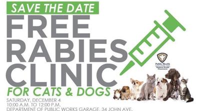 Rabies clinic Saturday in Madison