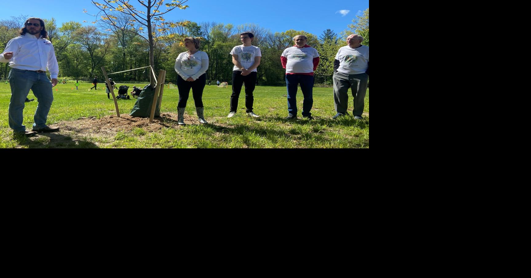 Tree planted in honor of former Morristown Mayor DeLaney at Lidgerwood Park Morris NewsBee