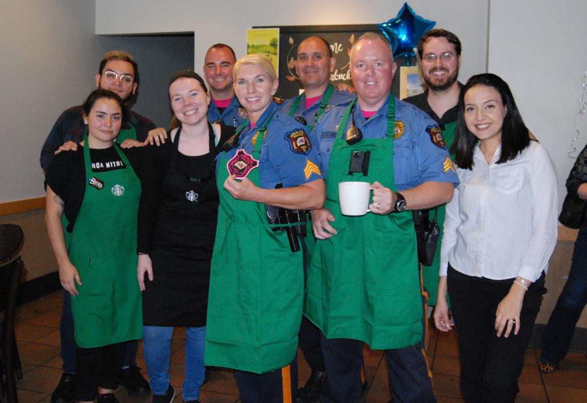 Long Hill PD and Gillette Starbucks staff