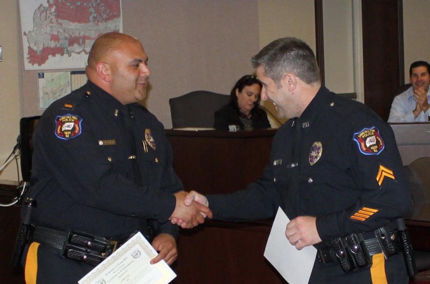 Long Hill police officers honored for armed robbery investigation