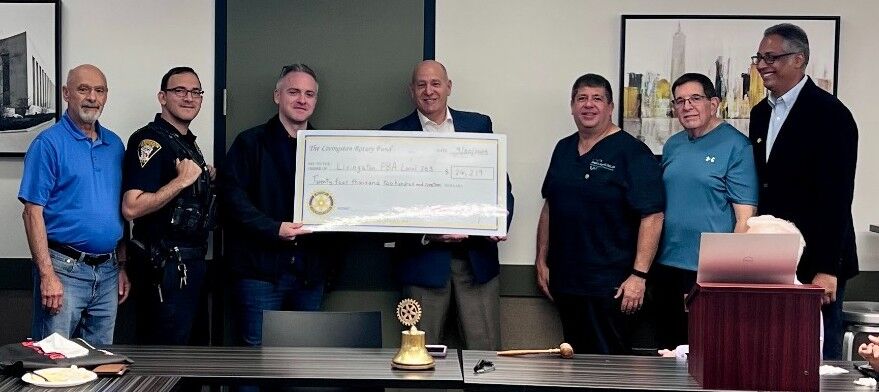 Livingston Rotary presents check to PBA | West Essex Tribune ...