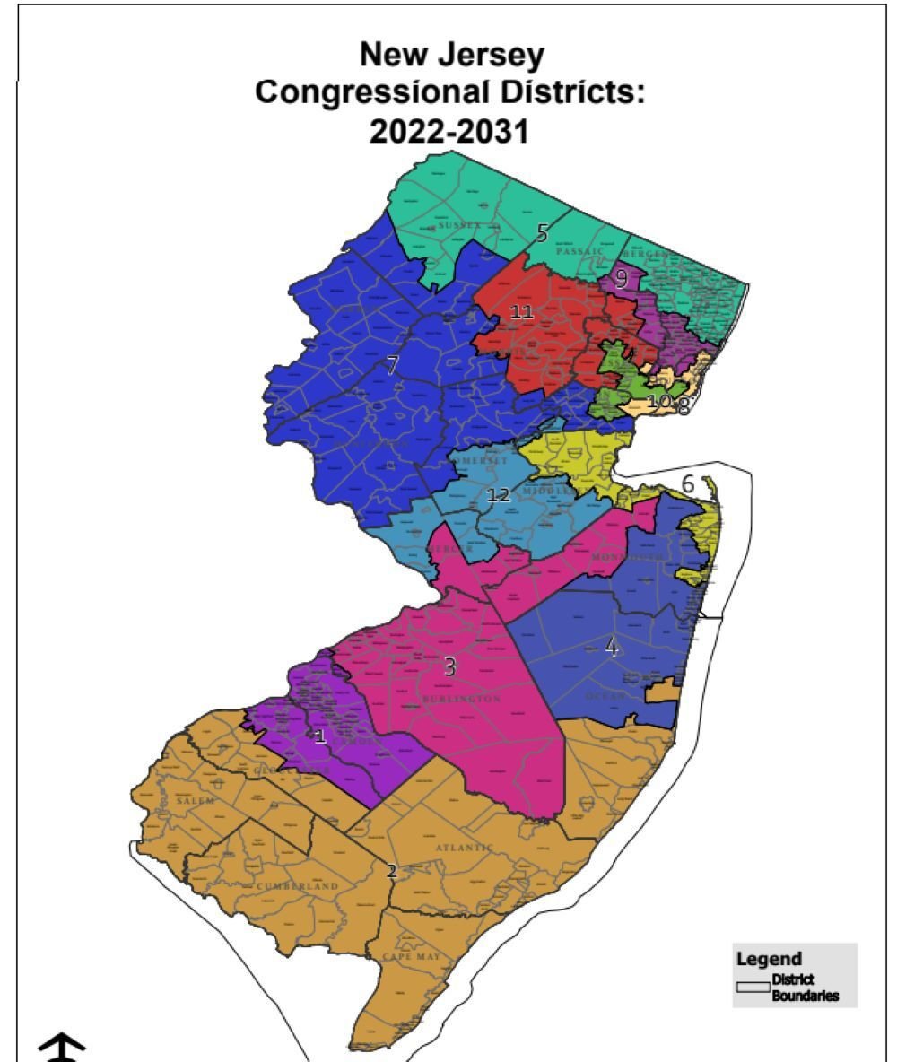 2022 Congressional redistricting map