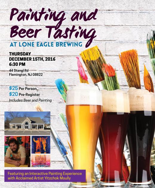 Chabad Of Hunterdon To Host Painting And Beer Event At Lone Eagle