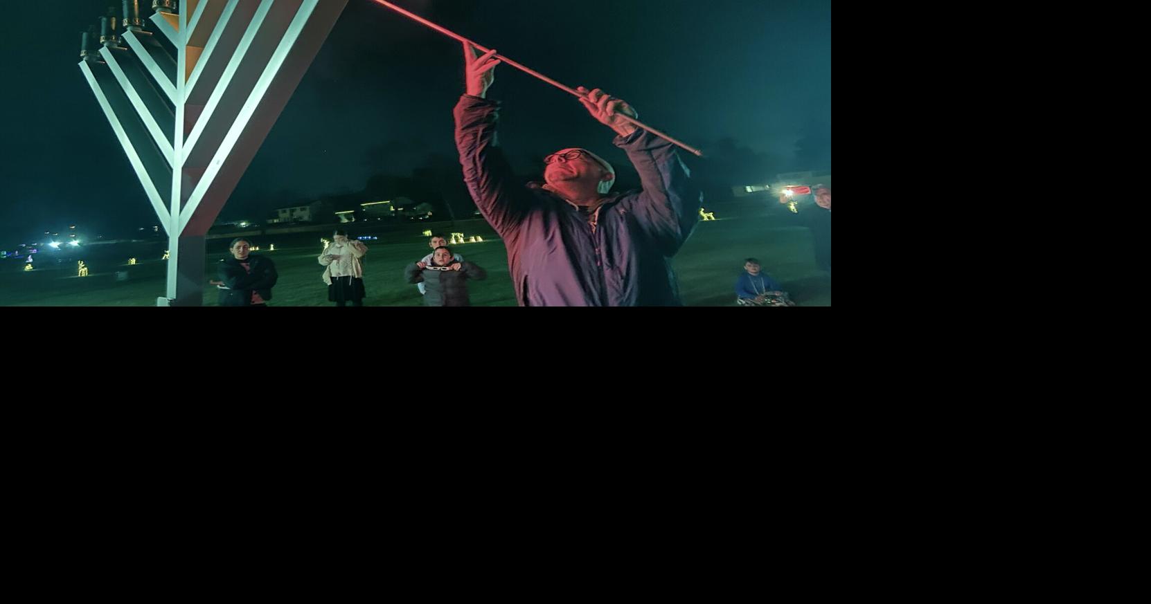 Florham Park residents share light in darkness with menorah lighting