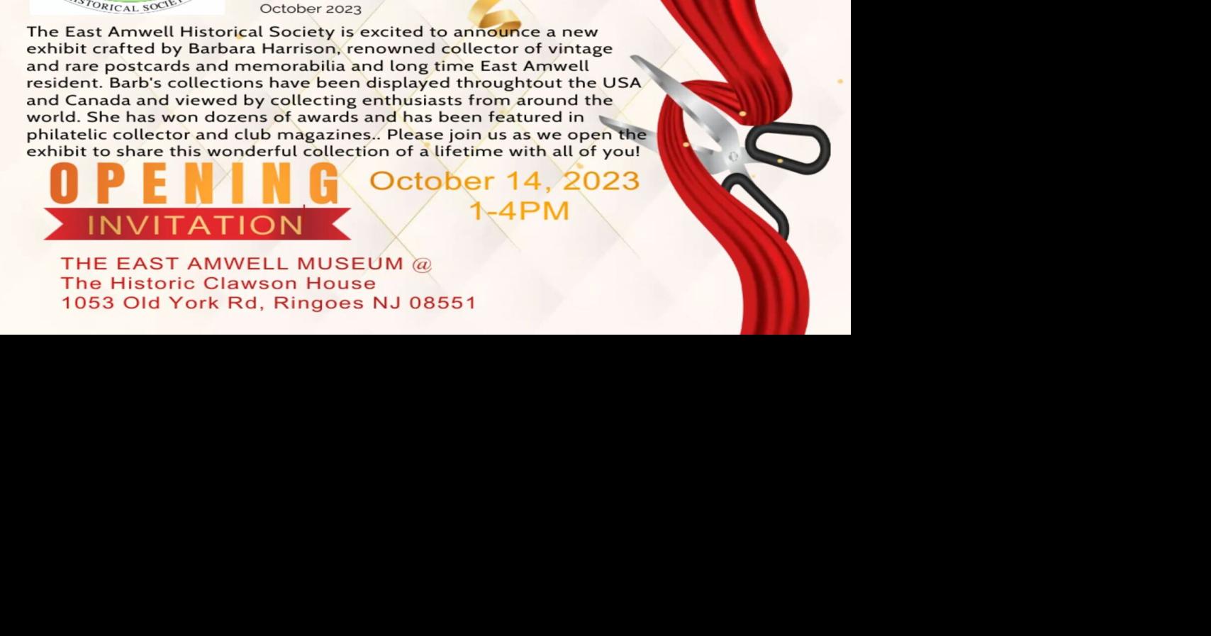 East Amwell Historical Society New Exhibit Scheduled Submit Your