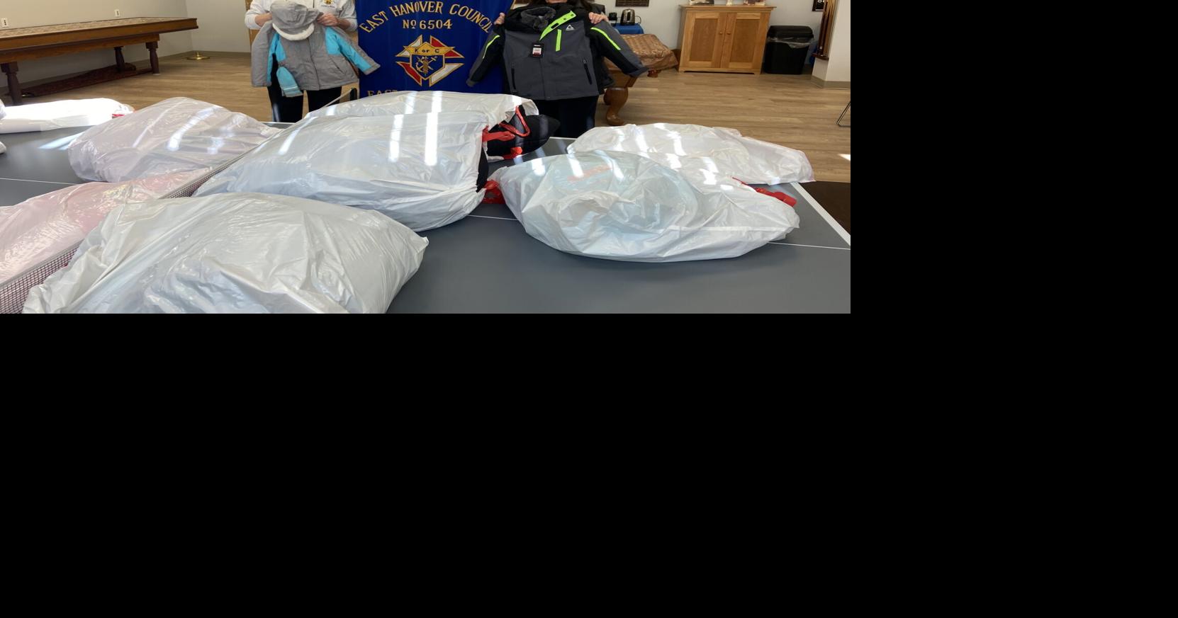 East Hanover Knights donate coats to St. Rose food pantry Hanover