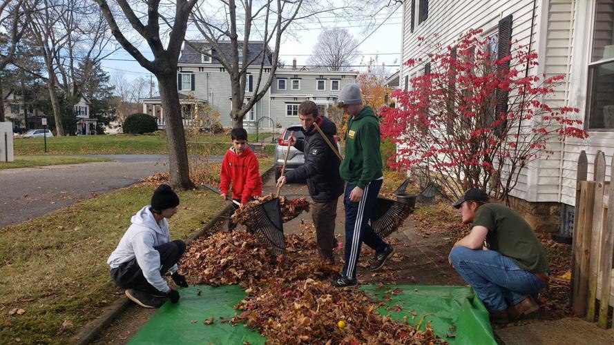 Lebanon Boy Scouts give back by cleaning up Lebanon Reformed Church grounds