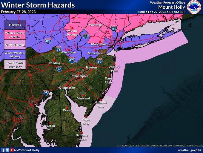 Winter Weather Advisory Calls For 2-4 Inches Of Snow Monday Night Into ...