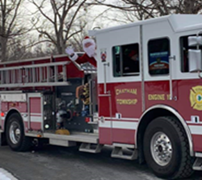 Christmas Train Of Fire Trucks New Jersey Nov 25 2022 Saint Nicholas To Arrive Via Chatham Township Fire Truck Dec. 18 And 19 |  Chatham Courier News | Newjerseyhills.com