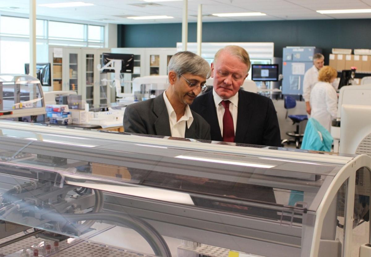 Lance visits Flanders Siemens 'Healthineers' site Mount Olive