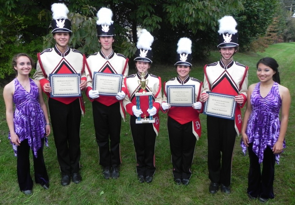 Marching band section leader picture