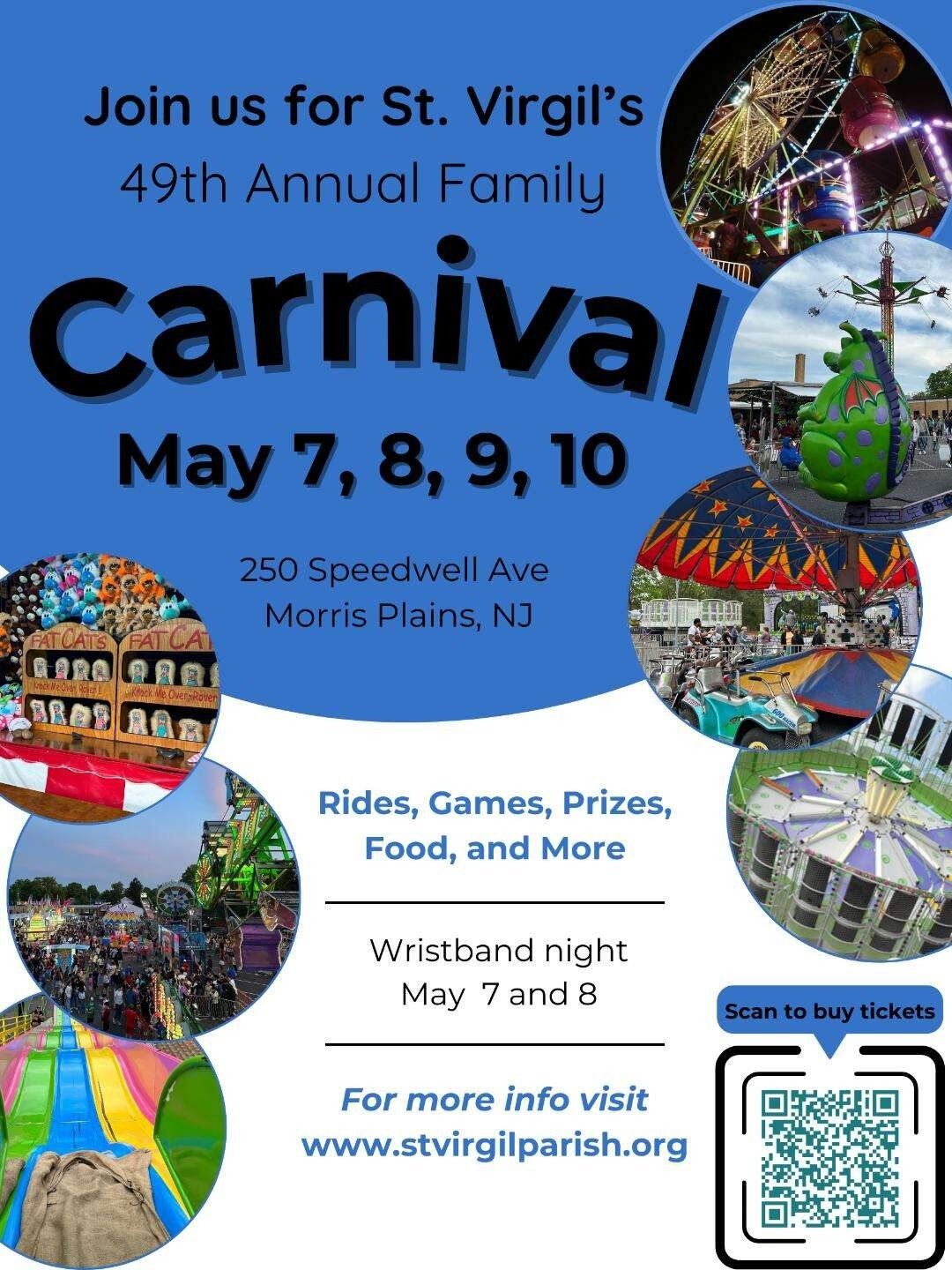 Annual St. Virgil carnival will run May 7-10 in Morris Plains