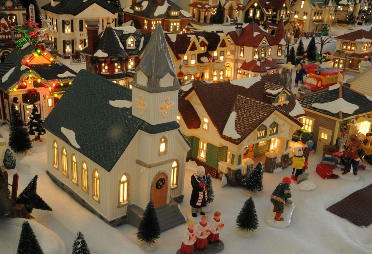 Chatham Emergency Squad Displaying Winter Wonderland Snow Village
