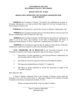 Resolution 47-2022 appointing Twp Administrator - Karen Brown - DRAFT.pdf