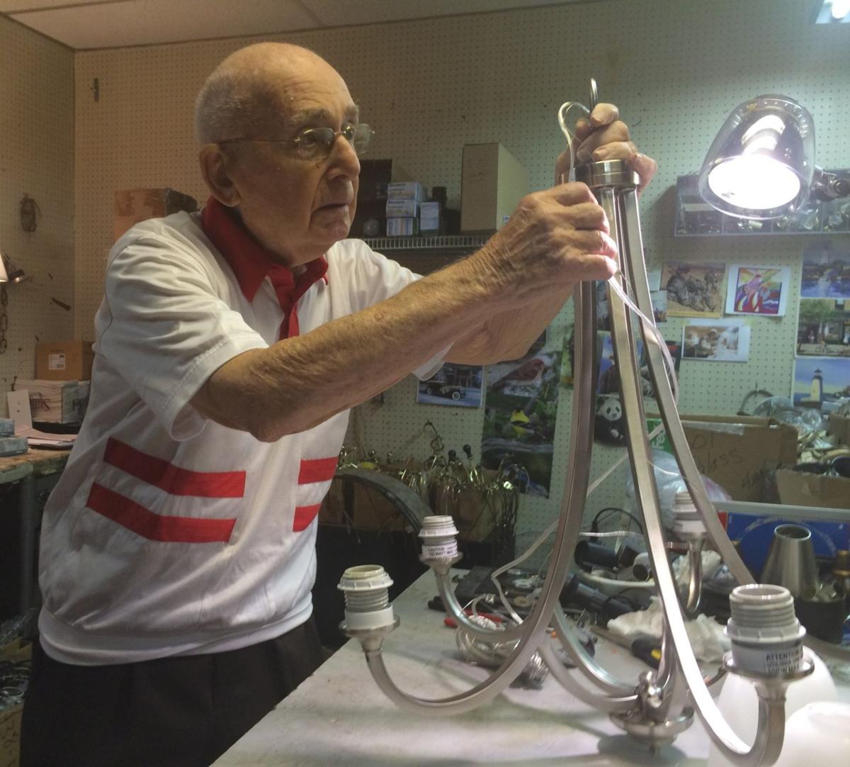 101 And Going Strong Hy Goldman Still On The Job At Capitol Hy Goldman At Work Capitol Lighting