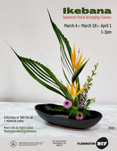 Flemington DIY will host Ikebana Japanese floral arranging classes