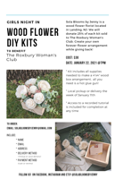 Sola Blooms by Jenny Wood Flower Kits to Benefit Roxbury Woman's Club
