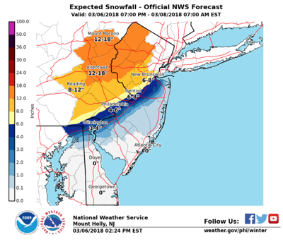 All Area Schools Close As Winter Storm Could Bring 12 Inches Of