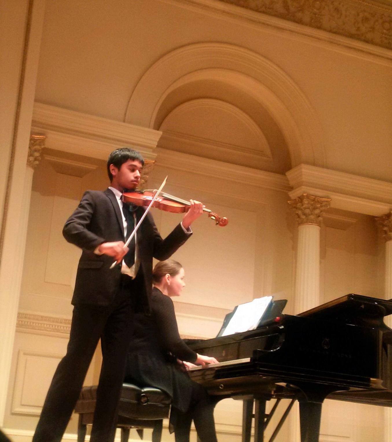 Teenage violinist debuts at Carnegie Hall The Progress News
