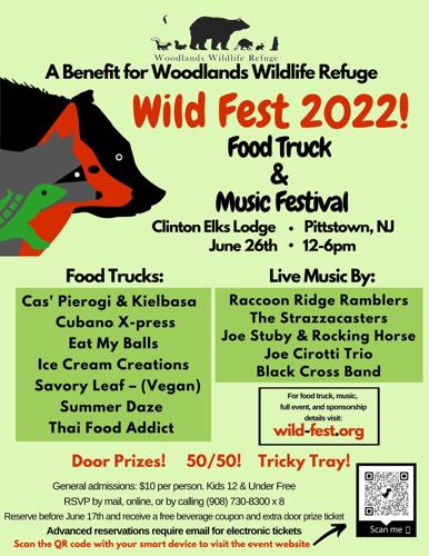 Woodlands Wildlife Refuge hosts Wild Fest 2022 Food Truck & Music Festival on Sunday, June 26