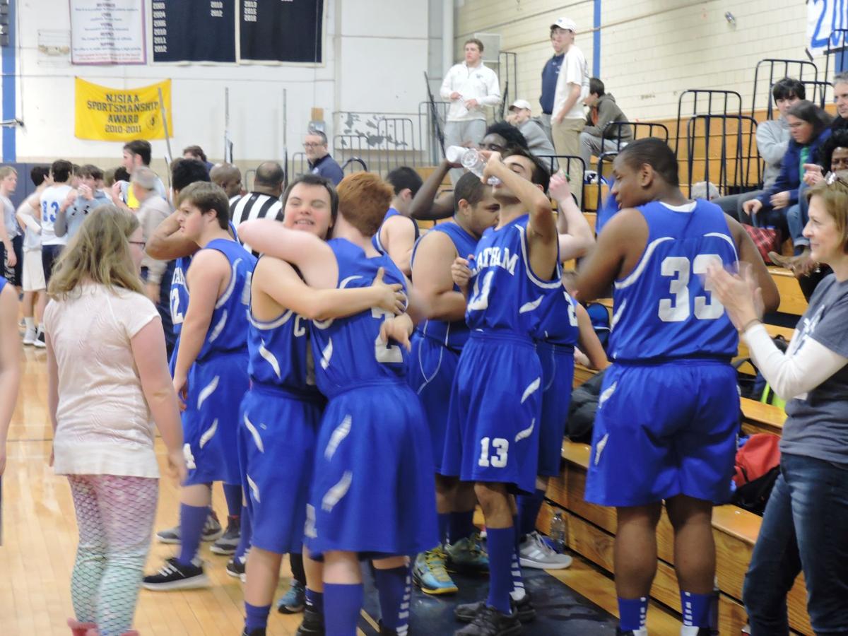 ECLC basketball team plays Chatham High football players Chatham Courier
