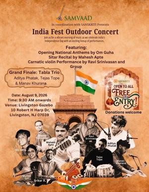 Free Indian music concert to highlight IndiaFest 2026 news image