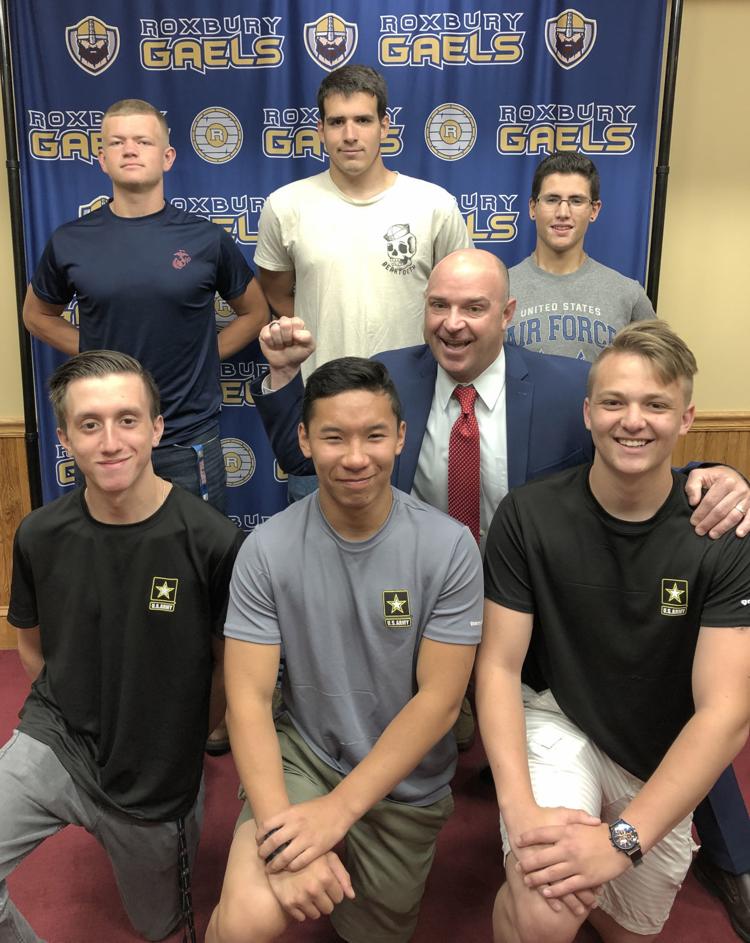 Roxbury High School honors seven seniors who will join the military
