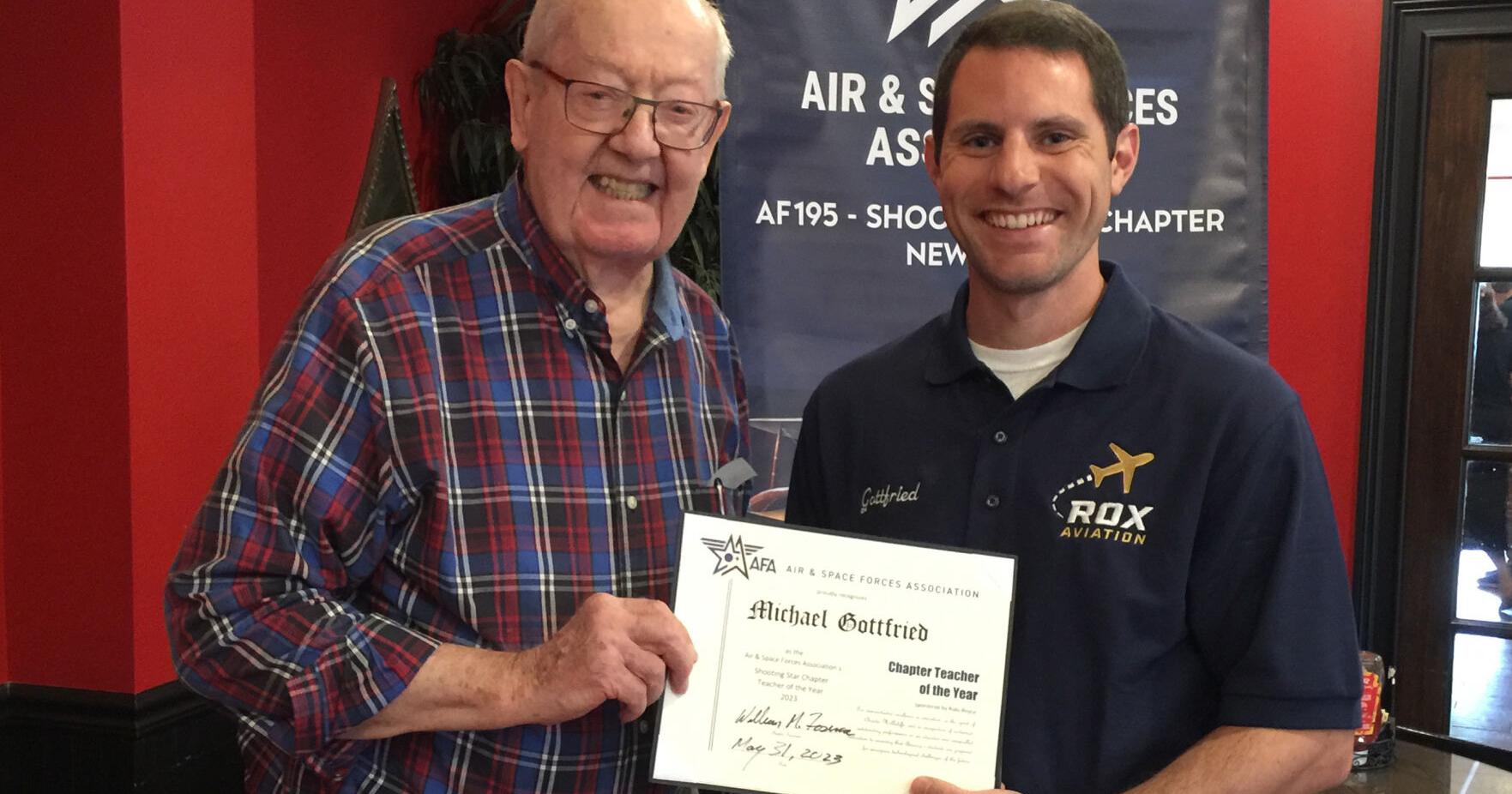 Roxbury educator honored as 'Teacher of the Year' by Air and Space Forces Association - Vimarsana News