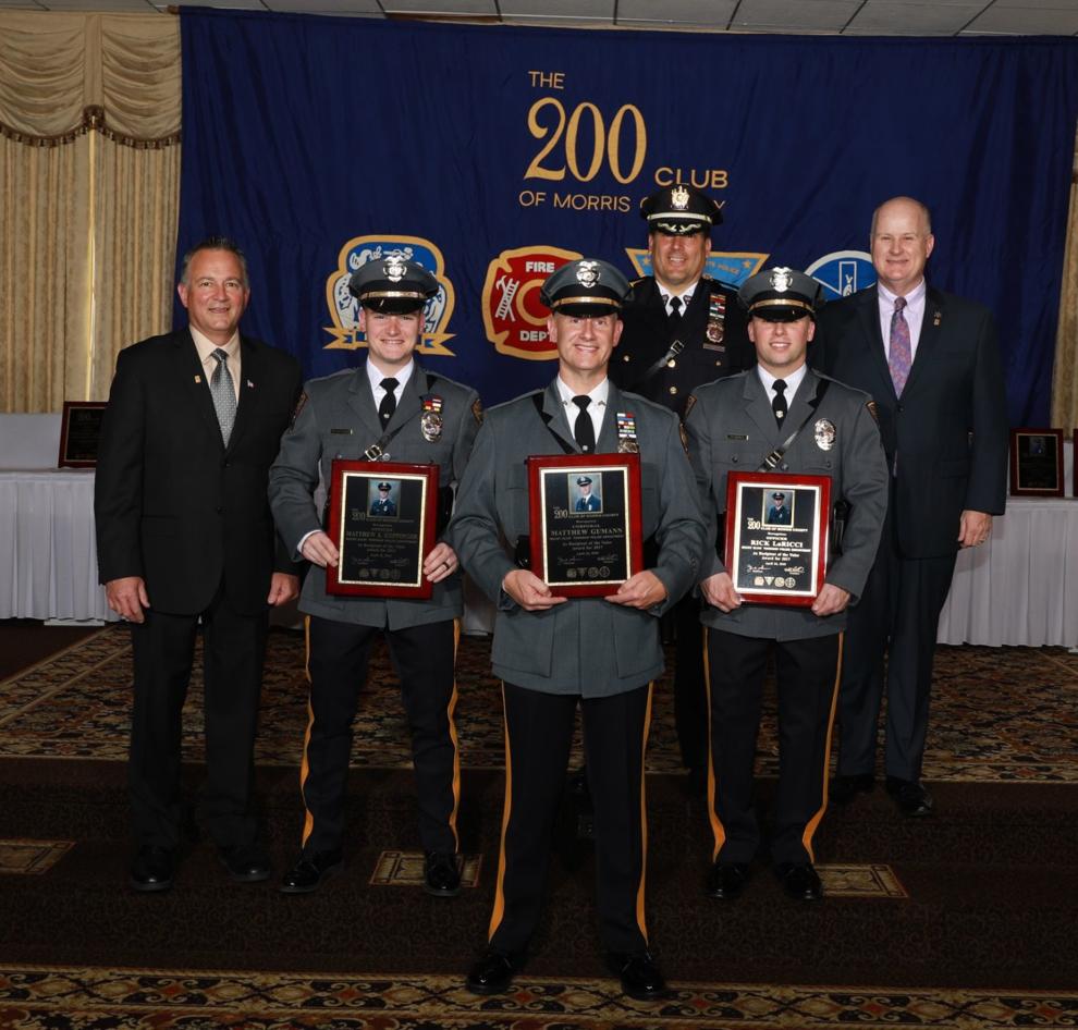 Three Mount Olive police honored as heroes by 200 Club of Morris County