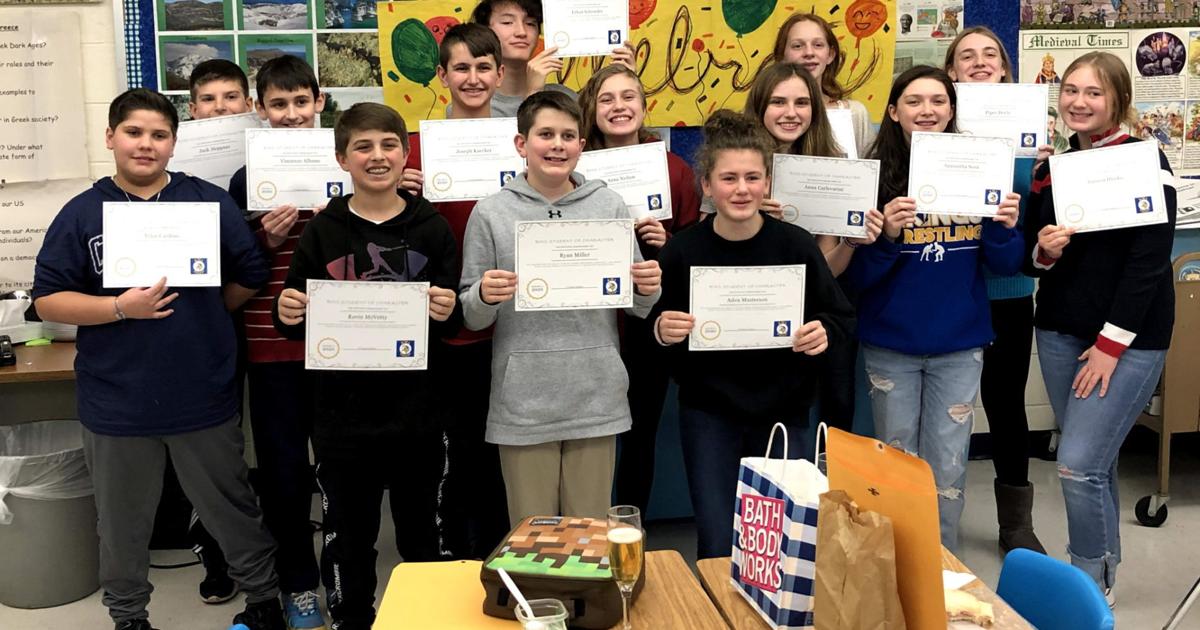 Readington Middle School selects students of strong character News