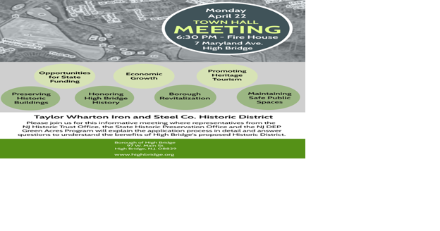 High Bridge to hold town hall about proposed historic district on Monday, April 22 - Vimarsana News