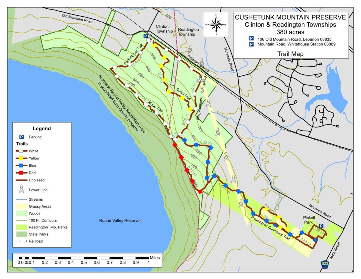 Cushetunk Mountain Preserve Trail Map