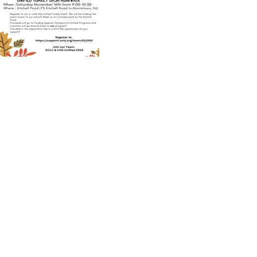 Chatham United Turkey Dash 3K fundraiser on for Nov. 16 at Kitchell ...