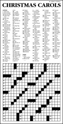 Merry Christmas Crossword | Archives | newjerseyhills.com